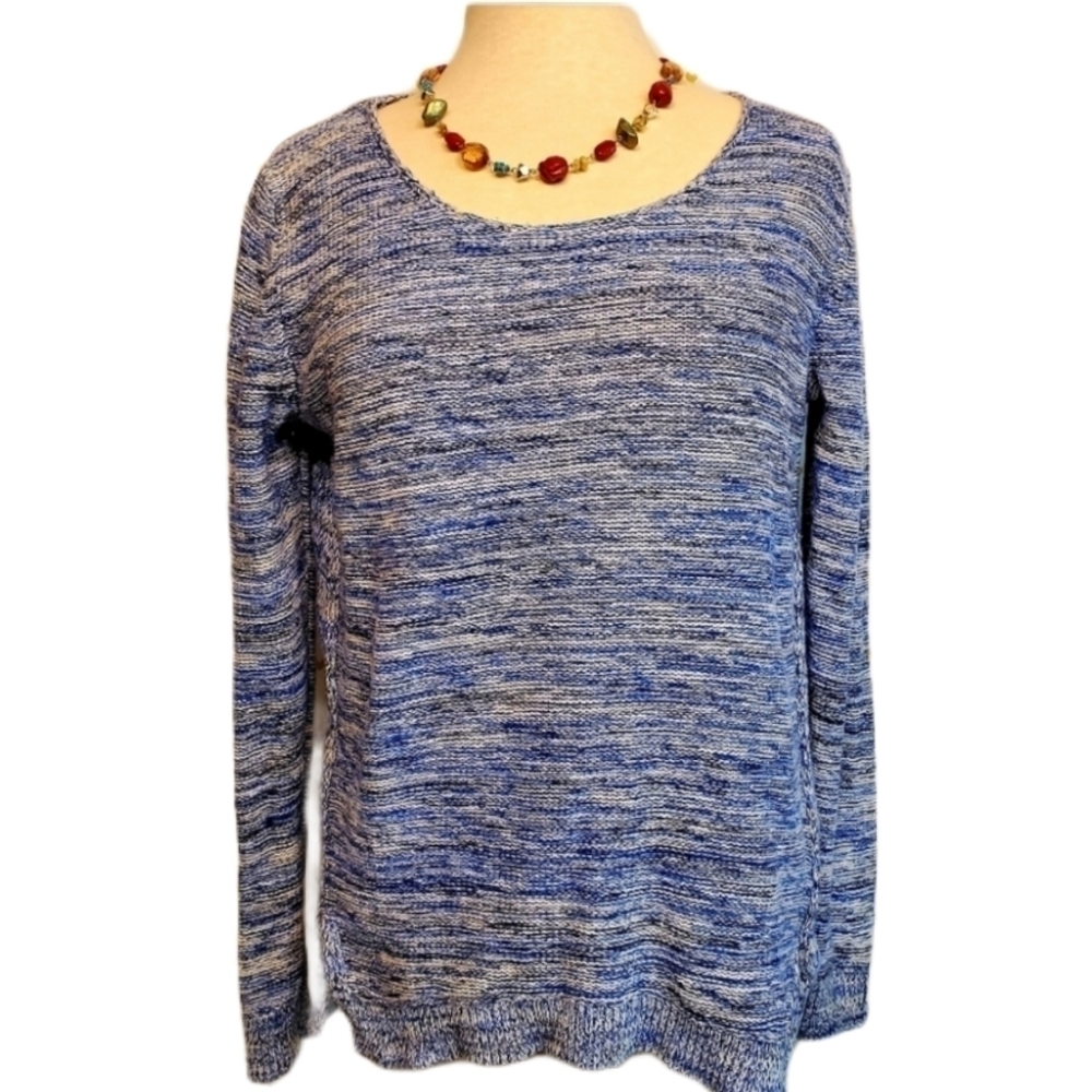 Gap Blue Marled Knit Chunky Slouch Sweater